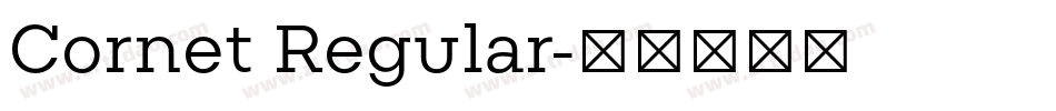 Cornet Regular字体转换